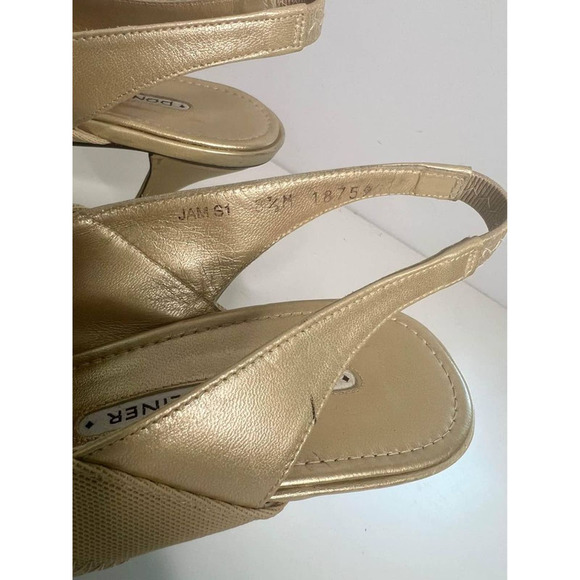 Donald J Pliner Jam Tan Slingback Heel Sandals 8.5 M - Picture 6 of 6
